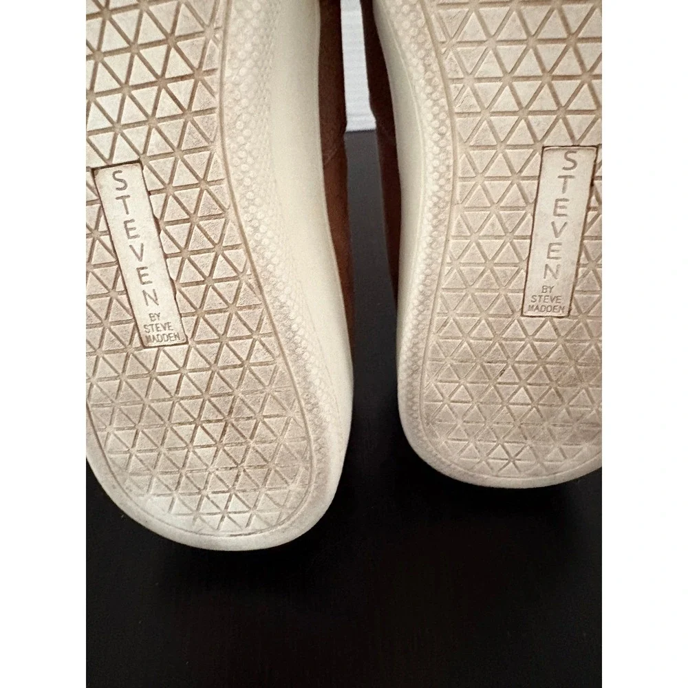 Steve Madden‎ Womens Heidi Platform Sneakers 6.5 Blush Pink Faux Suede Slip On